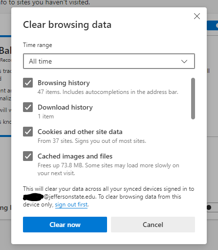 How to Clear the Cache in Microsoft Edge